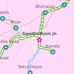 Ahmedabad To Gandhidham Distance By Road Map Shortest Rail Distance: Gandhidham To Samakhiali 7 Stations. 52.96 Km. -  Railway Enquiry