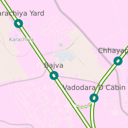 Vadodara Railway Station Map Shortest Rail Distance: Vadodara To Chhayapuri 4 Stations. 7.65 Km. -  Railway Enquiry