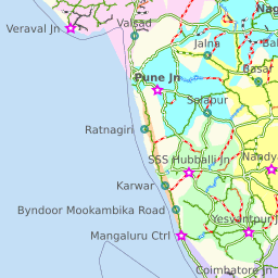 Indian Railway Route Chart