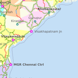 South Indian Railway Map Indian Railways Map - Railway Enquiry