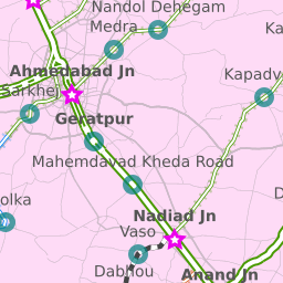 Vadodara To Ahmedabad Distance By Road Shortest Rail Distance: Vadodara To Ahmedabad 26 Stations. 99.07 Km. -  Railway Enquiry