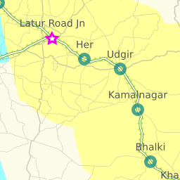 Pune To Latur Distance By Road Map Shortest Rail Distance: Bidar To Latur Road 13 Stations. 113.49 Km. -  Railway Enquiry