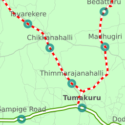 Bangalore To Hindupur Route Map Shortest Rail Distance: Bangalore To Hindupur 17 Stations. 101.84 Km. -  Railway Enquiry