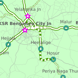 Bangalore To Bangarpet Route Map Shortest Rail Distance: Bangalore To Bangarapet 17 Stations. 70.12 Km. -  Railway Enquiry