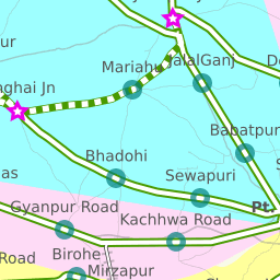 Atrampur to Phaphamau Long-Distance Trains, Shortest Distance: 13